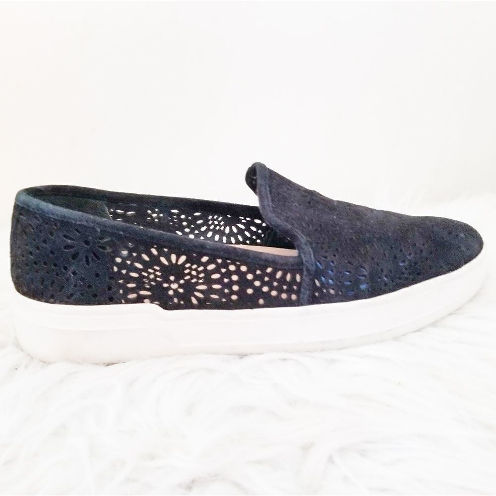 Via Spiga shoes size 4 black laser cutouts